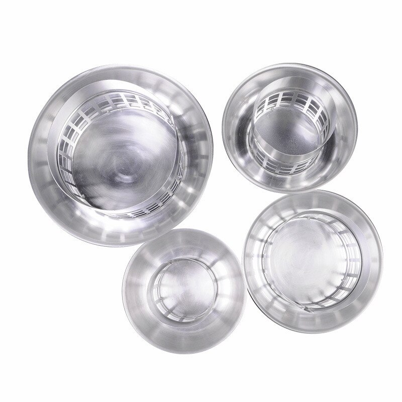 Weatherproof Mushroom Air Vent Roof Vent Cap Cover 5" / 6" Chimney Caps Cover Aluminum Self-color Cowl Vents Roof Cowl Exhaust