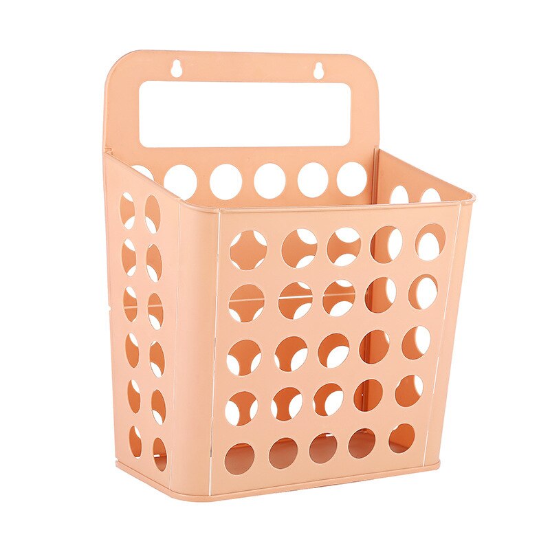 Hangende opvouwbare wasmand badkamer opbergmand multifunctionele wasmand: Roze