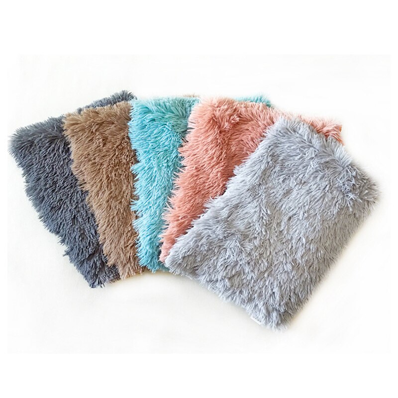 Pet Dog Mat Cat Bed House Fluffy Long Plush Pet Blankets Warm Sleeping Puppy Kennel Pad Cushion for Dogs Pet Accessories