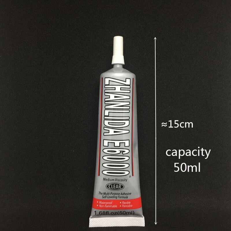 Colle E6000 15ml / 25ml / 50ml pour bricolage, strass en cristal, aiguilles d&#39;outils artisanaux, adhésif époxy puissant, Hotfix pour outil de bijoux: 50ML