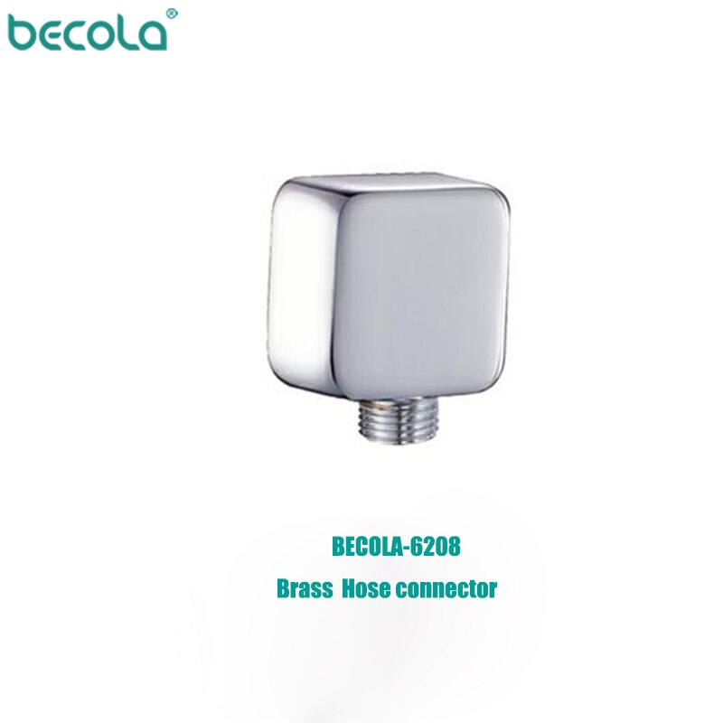 BECOLA, , cromado, accesorios para grifos de baño, oro rosa, latón, montado en la pared, Conector de manguera de ducha, Unidad de codo de pared