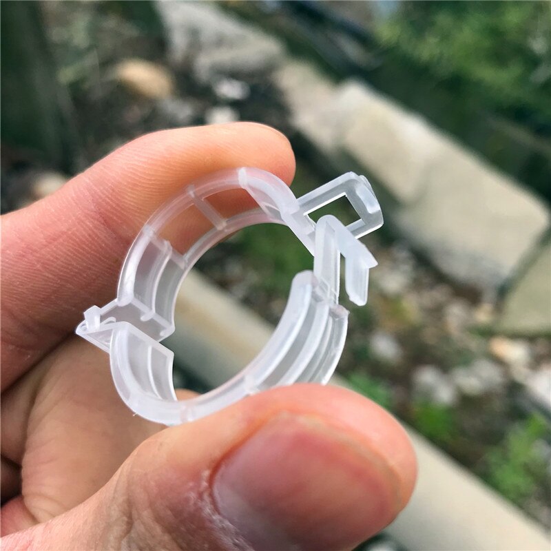 50/100pcs Reusable clamps Plastic Plant Support Clips For Plants Hanging Vine Garden Greenhouse Vegetables Tomatoes Clips 25mm