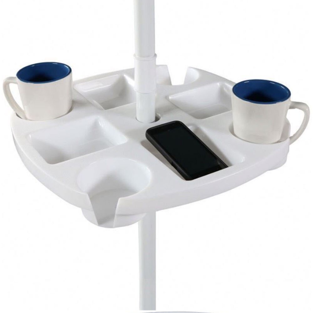 Strand Sonnenschirm Tisch Tablett Snack Wasser Tasse Halfter Getränke Flasche Halfter für Strand Terrasse Garten Schwimmbad mit Tasse Halfter