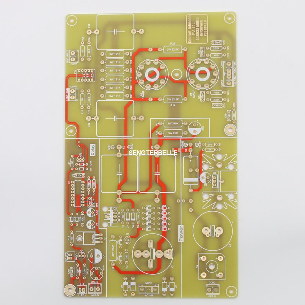 1PC Hifi 12AU7 Rohr Vorverstärker Bord Pcb Basis Auf Conrad-Johnson PV12L Schaltung