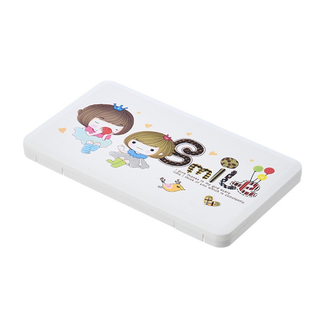 Mask Storage Box Mask Save Portable Storage Box With Lid That cute cartoon Can Carry Masks Organizer boîte de masque enregistrer: E