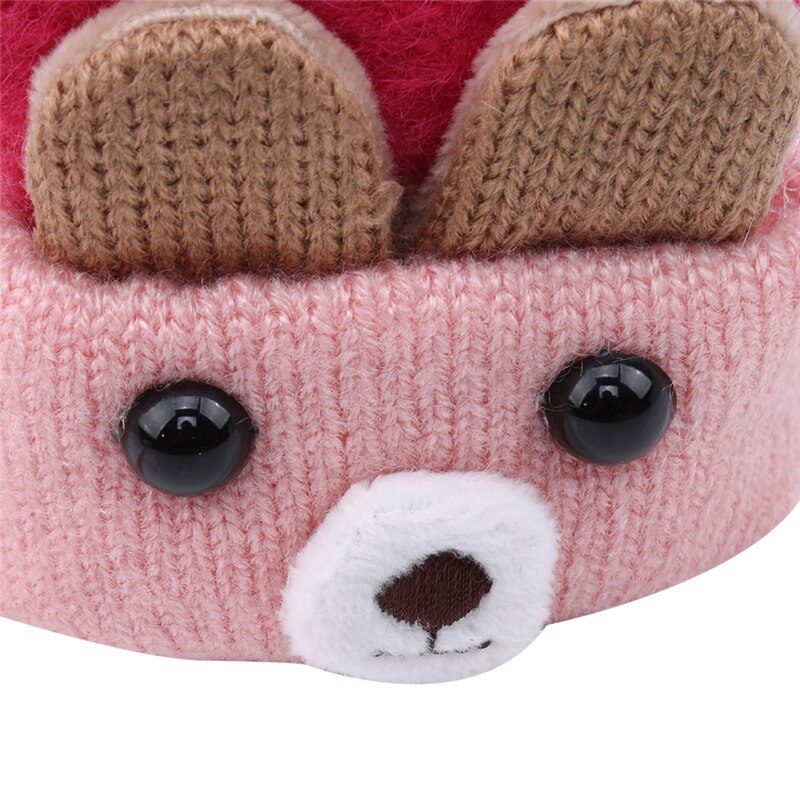 Di Vendita calda Dei Bambini Dei Ragazzi Delle Ragazze di Inverno Del Fumetto Orso Patchwork Mantenere Guanti Caldi Guanti di 1-4 anni