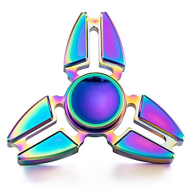 Fidget spinner metall tri spinners hand figet finger spiner leksaker för antistress barn