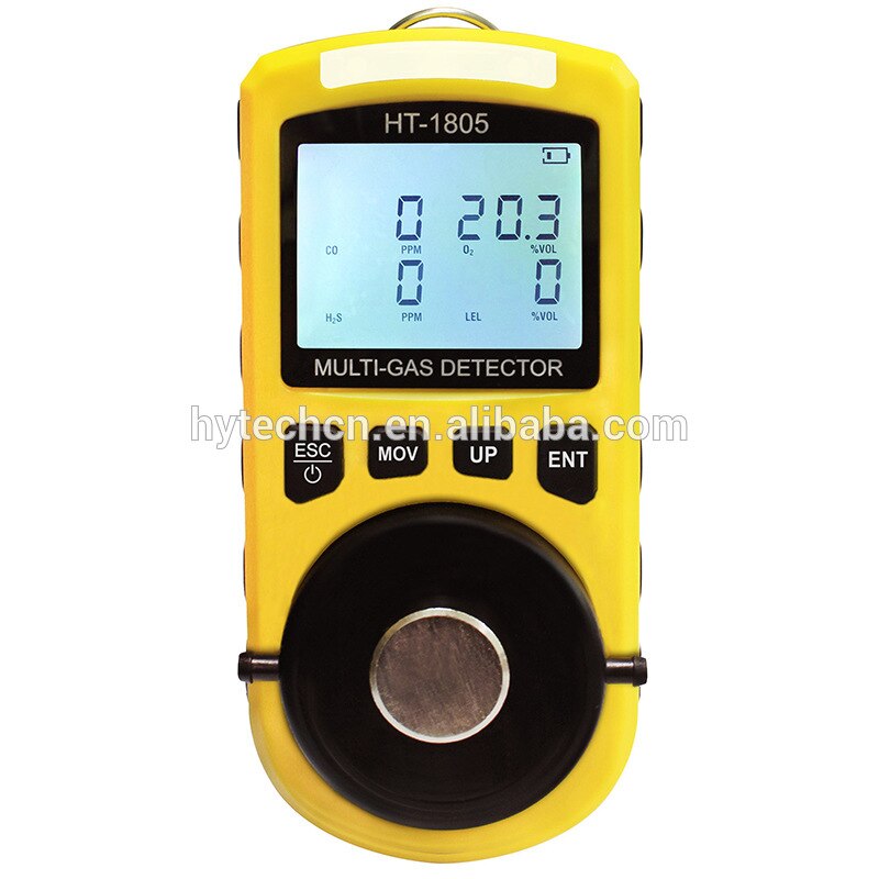 HT-1805 4 In 1 Gas Analyzer Detector Portable O2 CO H2S LEL Tester Toxic portable multi gas detector