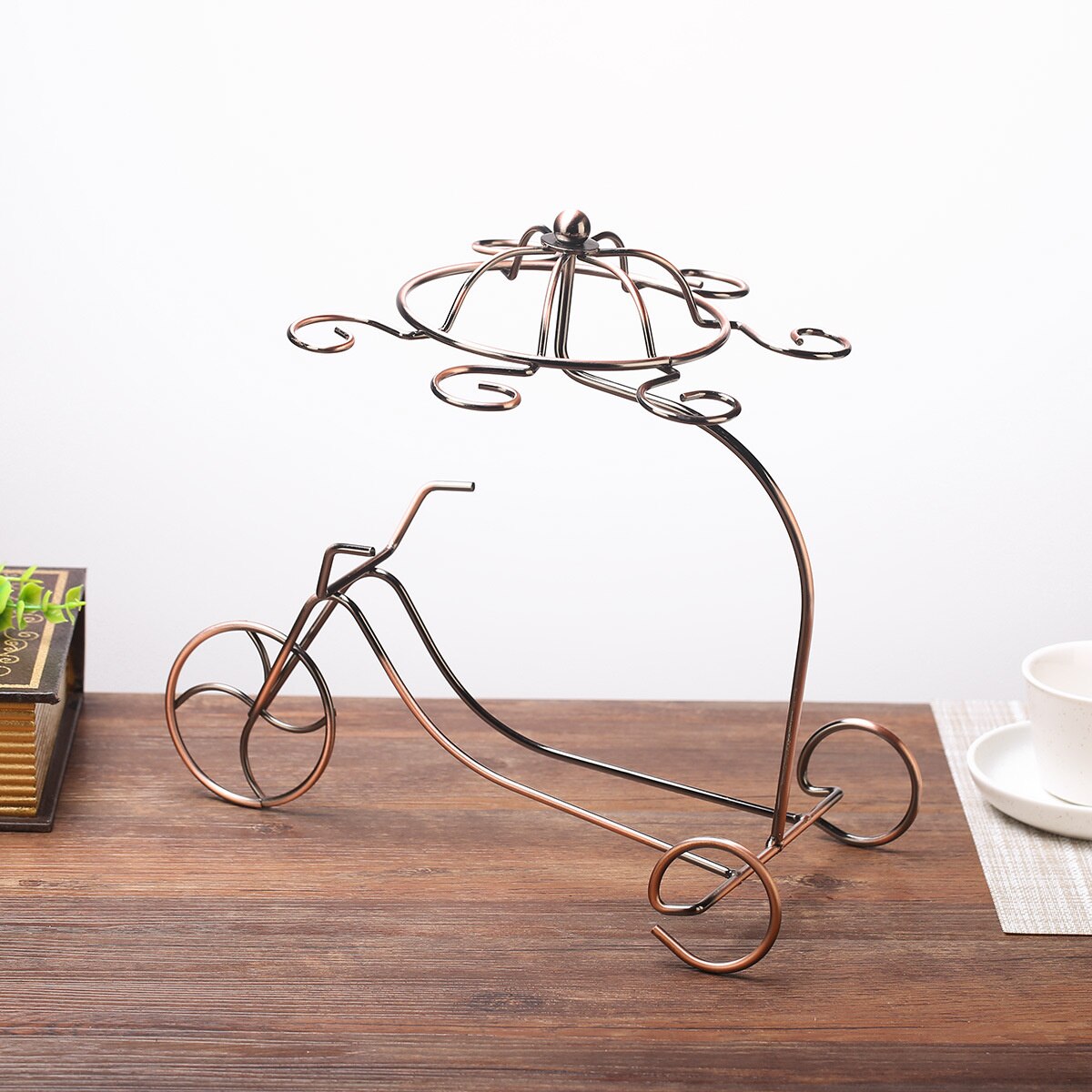 Delicate Rode Wijn Fles Glazen Houder Opknoping Ondersteboven Cup Bekers Display Rack (Brons)