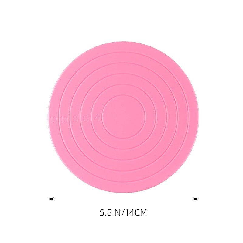 Mini Cake Turntable With Scale Baking Accessories Home Diy Fondant Cake Mousse Decorating Tray Platform Cookie Biscuit Stand: White