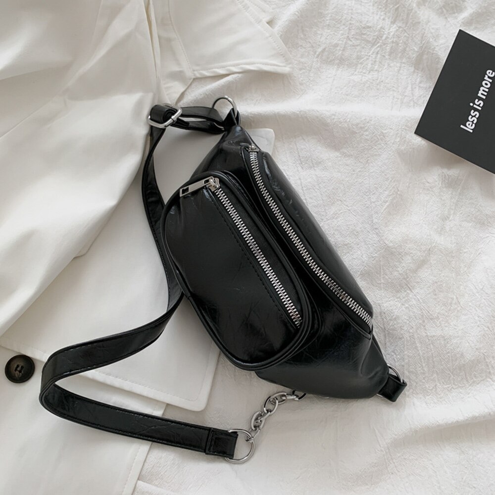 Women's Waist Bag Fanny Pack Chest Crossbody Bags for Women Trend Leather Belt Hips Bags Female Purses