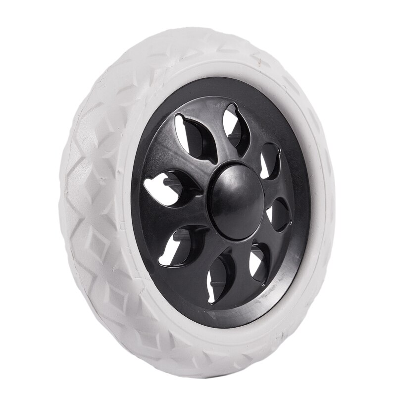 Black White Plastic Core Foam Shopping Trolley Cartwheel Casters