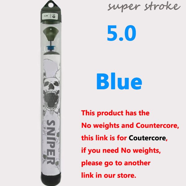 colors golf putter grips skull 5.0 weights or no weights grips: 5.0-bluecountercore