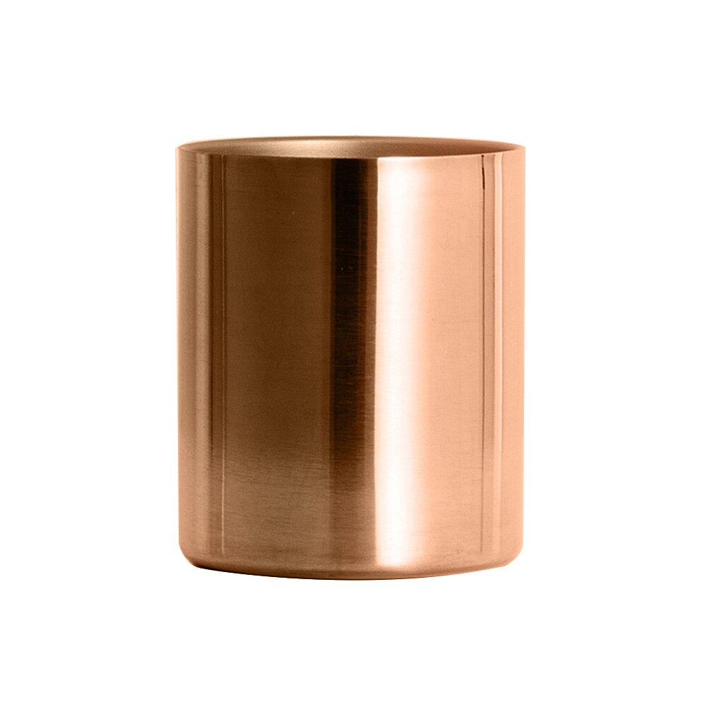 Antirouille En Acier Inoxydable Stylo Porte-Crayons Étui À Pinceaux De Maquillage Stable Arrangement De Fleurs Conteneur De Stockage Porte-Stylo: Rose Gold