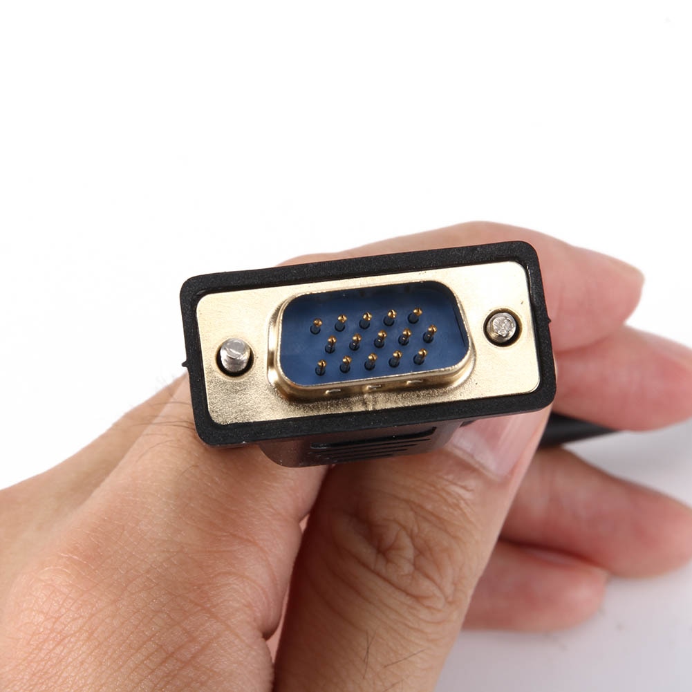 20 Cm Vga Male Naar Vrouwelijke Adapter Kabel Connector 15 Pins Verlengsnoer Voor Monitoren Projector Tv UY8