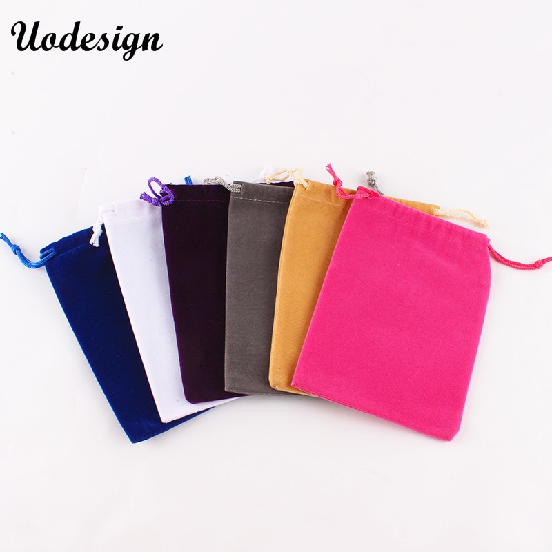 10pcs/lot 10*14cm Mini Velvet Drawstring Bag Jewel Accessories Storage Bags Packing Pouch