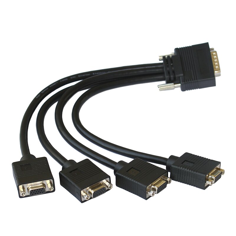 LFH60 a 4 VGA DMS 60 pin, cable de conversión de salida de vídeo gráfico especial de hélice de baja fuerza