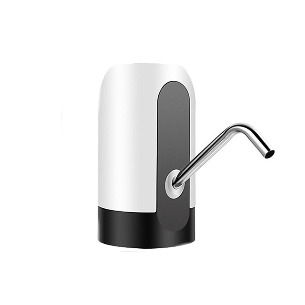Elektrisk vanddispenser bærbar smart trådløs gallon drikkeflaskekontakt usb genopladelig 2 farver: Hvid