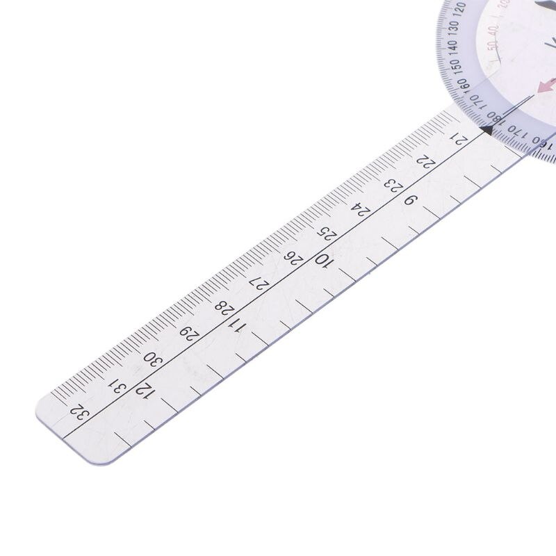 8" Joint Ruler Calibrated Goniometer Round Tape Measure 360Degrees Measuring Tool