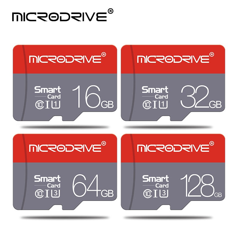 Klasse 10 rødt hukommelseskort 128gb 16gb 32gb micro sd-kort 64gb tarjeta microsd 32 gb mini flash-drev tf-kort med gratis adapter