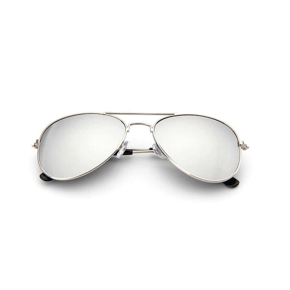 1 pieza de nuevas gafas de sol clásicas para niños, gafas de espejo coloridas para niños/niñas, montura metálica para niños, lindos anteojos para exteriores