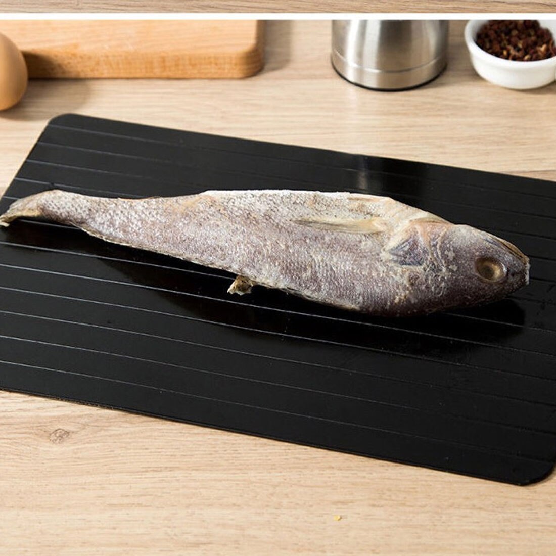 Madoptøningsbakke aluminiumsplade 5 gange optøningshastighed non-stick olie miljøbeskyttelse og strømbesparelse