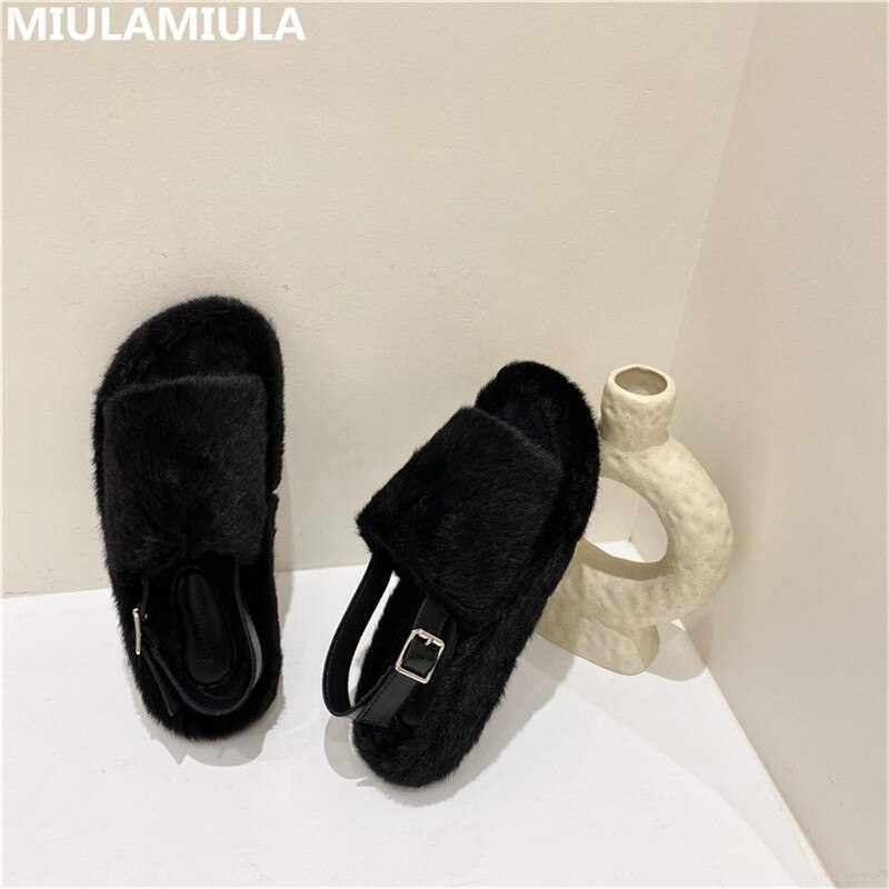 Otoño Invierno Corea Back-strap plataforma plana Sandalias cómodas de las mujeres Socofy zapatos de las señoras lindas sandalias gruesas