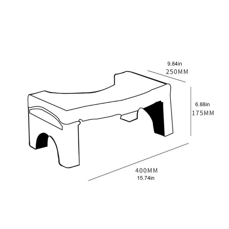 Łazienka składana dla dorosłych dzieci antypoślizgowa plastikowa kucana muszla klozetowa z 6.7 ''stołek robić toalety i stołek