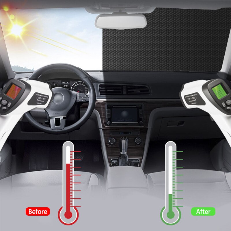 Solskydd bil vindruteskydd vikbart solskydd skydd bil framfönster solskydd för halvkombi sedan mpv suv