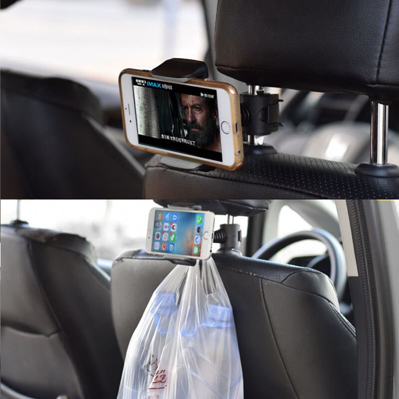 Car Truck Back Phone Holder Seat Headrest Phone Mount Holder For lazy bracket 360 Degree Ratating Car Rear Seat Support TXTB1