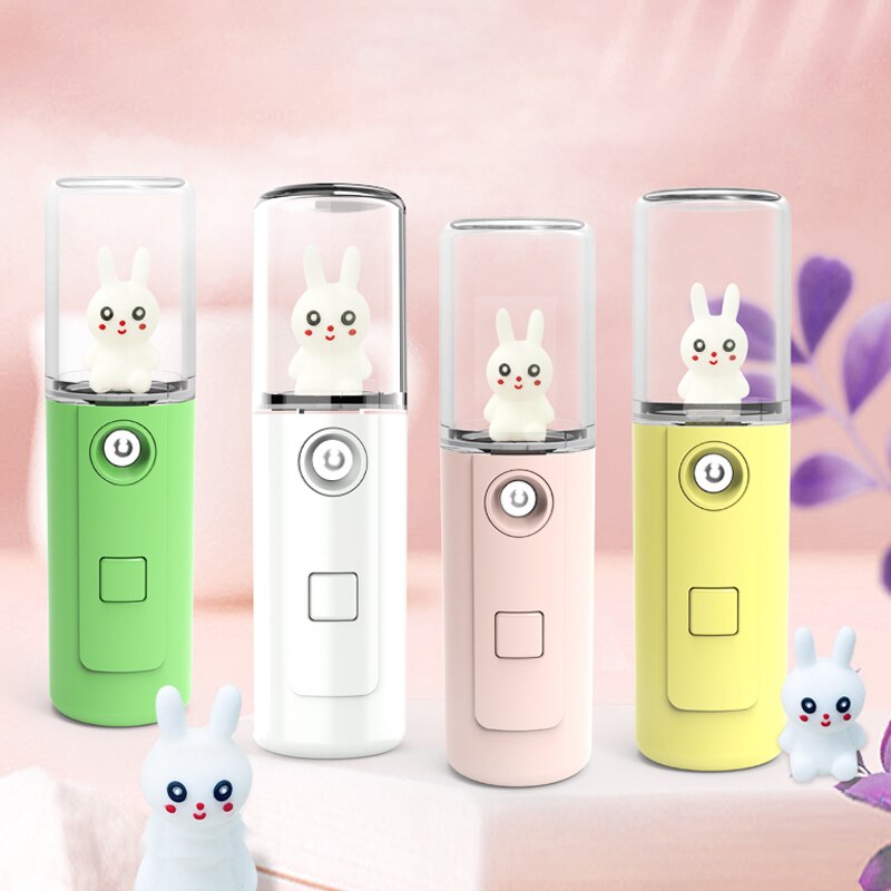 Portable Nano Mist Facial Sprayer Beauty Instrument USB Humidifier Rechargeable Nebulizer Face Steamer Moisturizing Beauty Spray