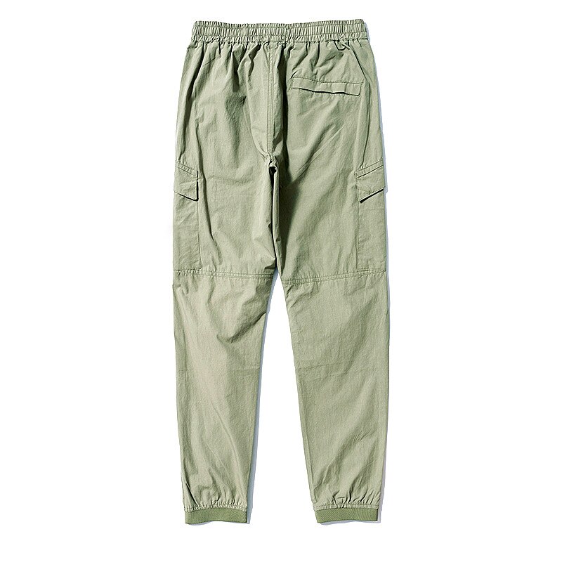 S-062 de algodón fino para hombre, pantalón de , estilo de herramientas, con bolsillo, informal, holgado y cómodo, para verano