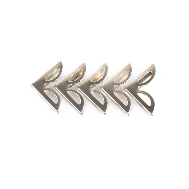 50 pz 16x16x2.5mm nuvole angoli metallici vuoti artigianato fai da te Scrapbooking abbellimento album libri decorazione C2206: silver