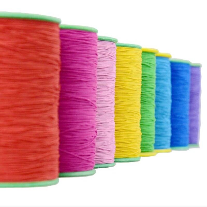 0.5mm breedte Elastische koorden ultrafijne Lijn Rubberen Band voor Ondergoed Naaien Accessoire Sieraden Armbanden Kralen DIY Craft Supply