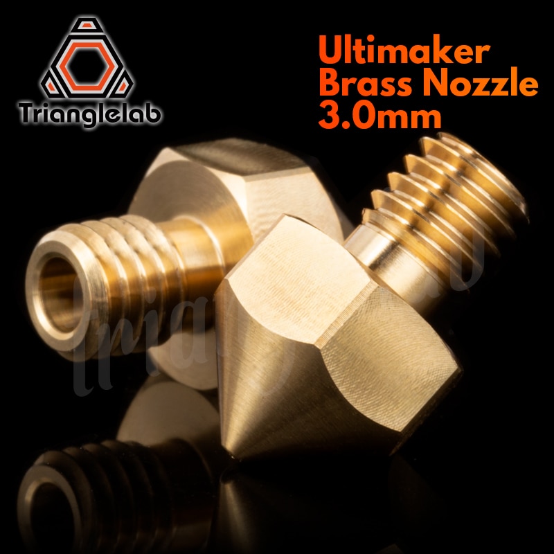 Trianglelab Ultimaker Messing Nozzle Voor 3D Printers Hotend 2.85/3.0Mm Filament J-Head UM2 Ultimaker 2 Heatblock