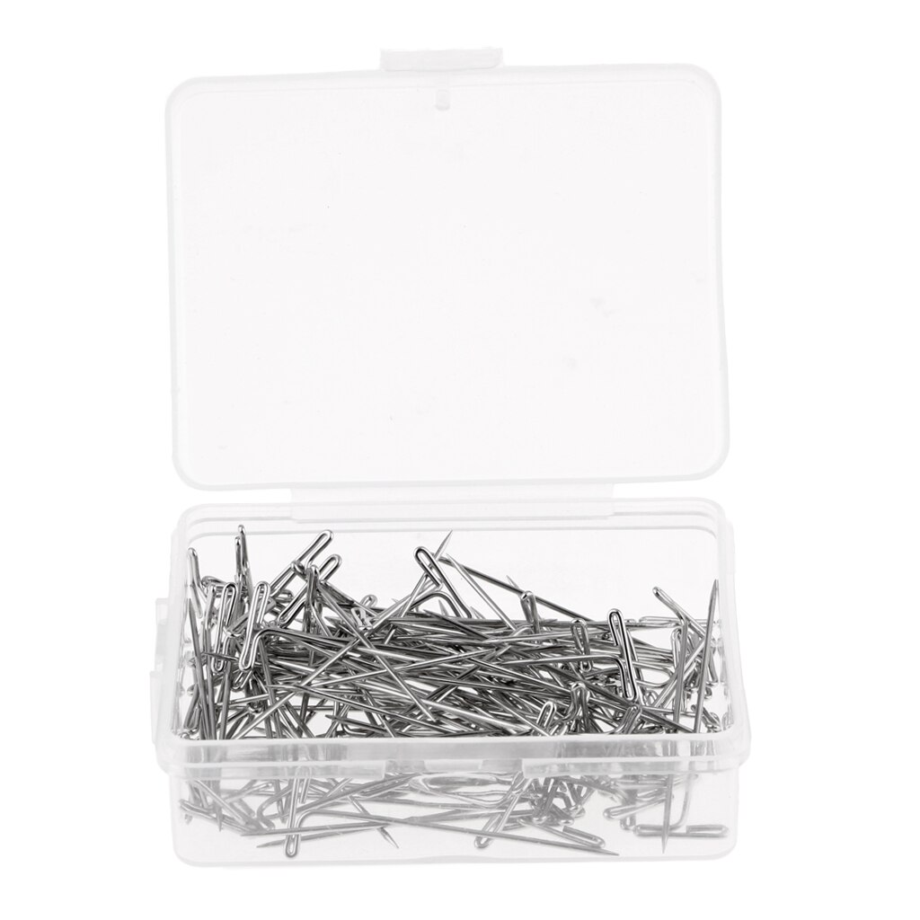 T-pins 35mm/1.5 Inch for Blocking Knitting, Modelling and Crafts, 100 Pieces, Silver