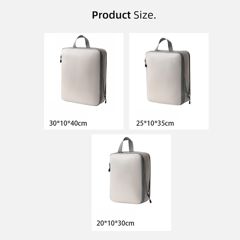Gecomprimeerde verpakkingsblokjes Set 3-delige reiskleding organisator tas waterdichte samendrukbare koffer kleding organisator verpakkingstas