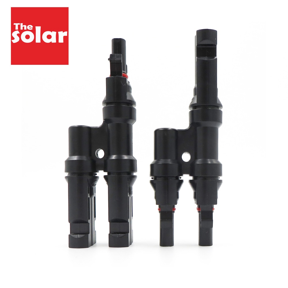 2 Paar X Pv T Tak Parallelle Aansluiting 30A 1000V Elektrische Pv Connector Fotovoltaïsche 2 Stuks Zonnepaneel Kabel draad Verbinden 3T 4T