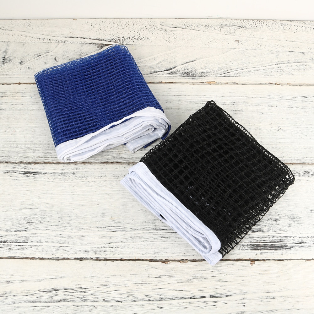 2PCS Reusable Outdoor Table Tennis Replacement Net Nylon Regulation Pong Net without Post (Black)