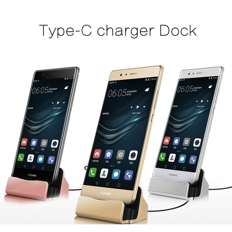 For Oneplus 5t 6 Type-C USB iPhoneX Android Fast Sync Data Phone Charger Dock Stand Station Desktop Charging For Huawei Xiaomi