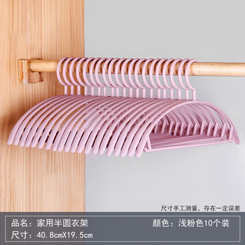 Cintre en plastique à épaules larges pour vêtements épais, antidérapant, gain de place, 40.8cm, 10 pièces/lot