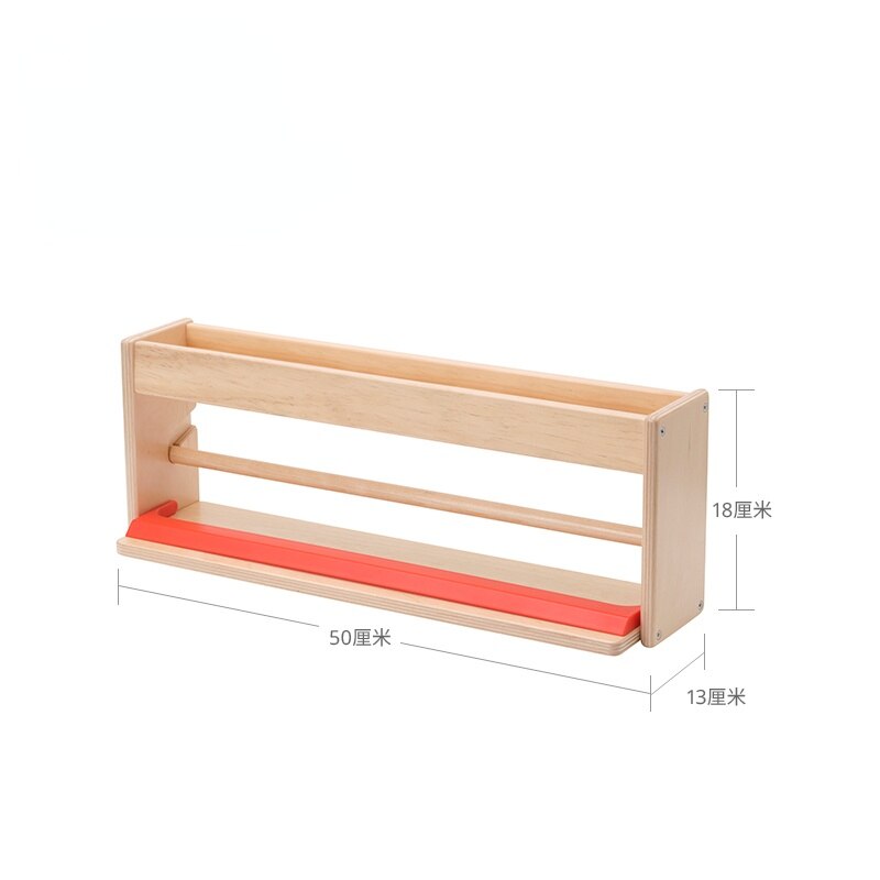 Solid Wood Paper Roll Rack Children's Easel 50x18x13cm Large Size Storage Rack Student Artist Painting Tools