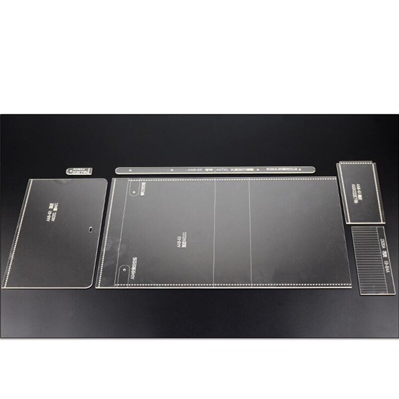 1set DIY Leather Handmade Craft women handbag Shoulder bag Sewing Pattern Acrylic Stencil Template 24*16.5*4cm