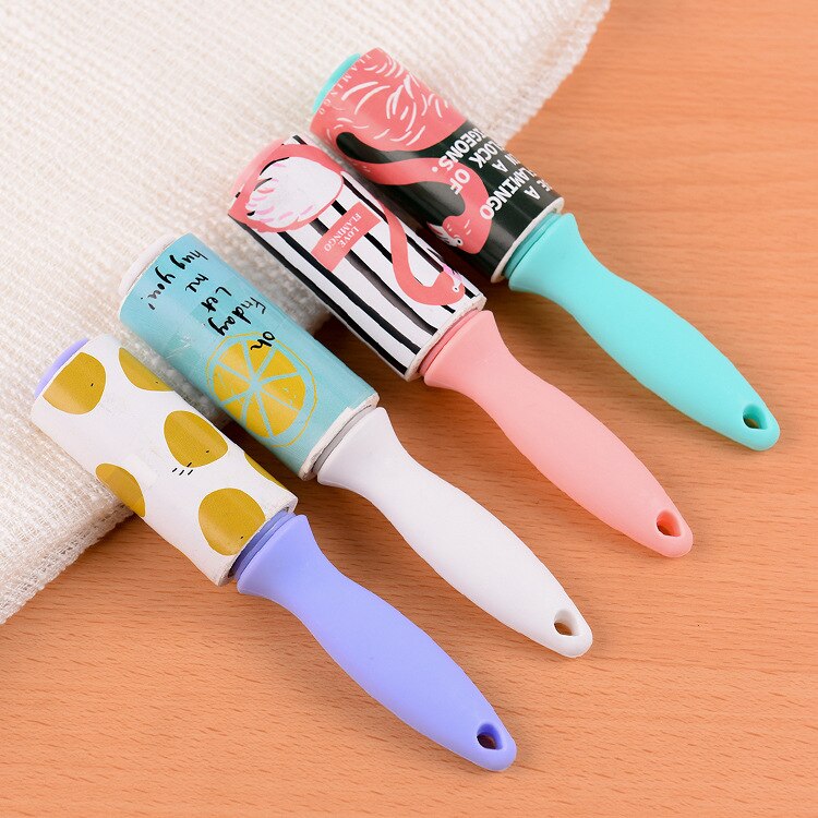 Lint Rollers Brushes Portable clothes sticky hair can peeled sticky roller mini sticky dust paper dust collector 50 tear JUL25