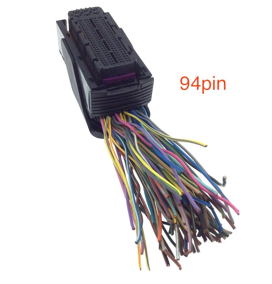 1pc used second hand 1pc for Bosch ECU EDC17/16 ECU board No. 1 plug 60pin 94pin plug female harness socket: 1pc 94pin