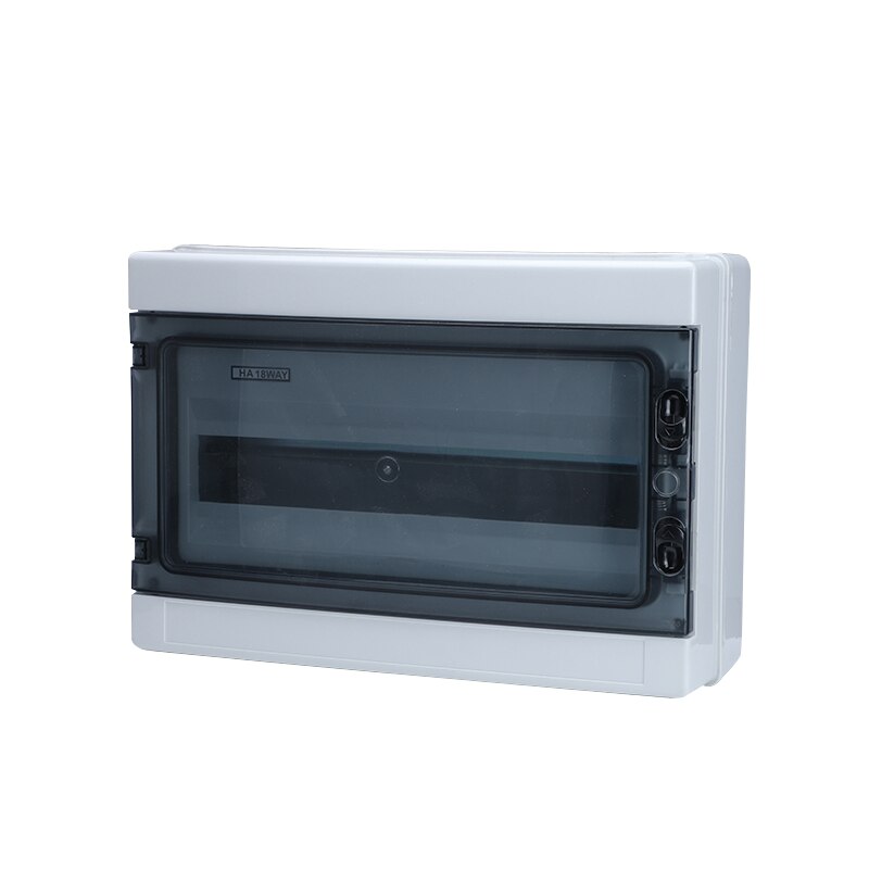4/8/12/15/18/24 Ways Plastic Electrical Distribution Box Waterproof MCB Electric Boxes Panel Mounted Enclosures-HA