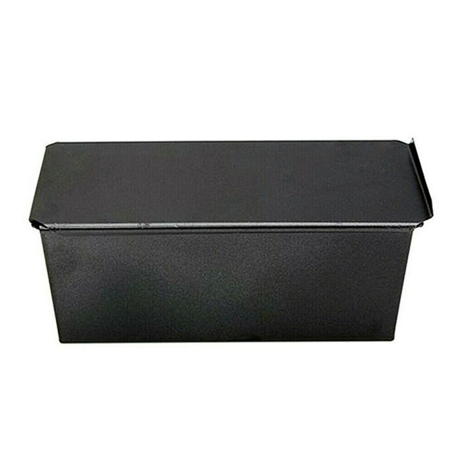 With Lid Pot Mold Bread Tin Baking Tray Aluminum Alloy Rectangular Black Easier Film Removal Kitchen Supplies Toast Box: Black 250G