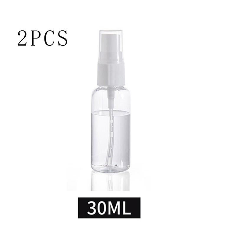 30/50/100ml recargable botellas de viaje de plástico transparente atomizador para botella de Perfume vacía frasco con rociador pequeño tóxicos libre y a salvo: 30ml 2PCS