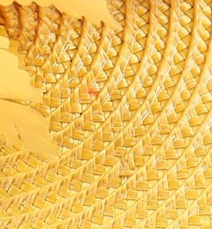 Grand chapeau de mariage blanc en paille pour femmes, Imitation, couvre-chef pour mariée, fascinateur, avec fleur à la , accessoires pour cheveux: Jaune