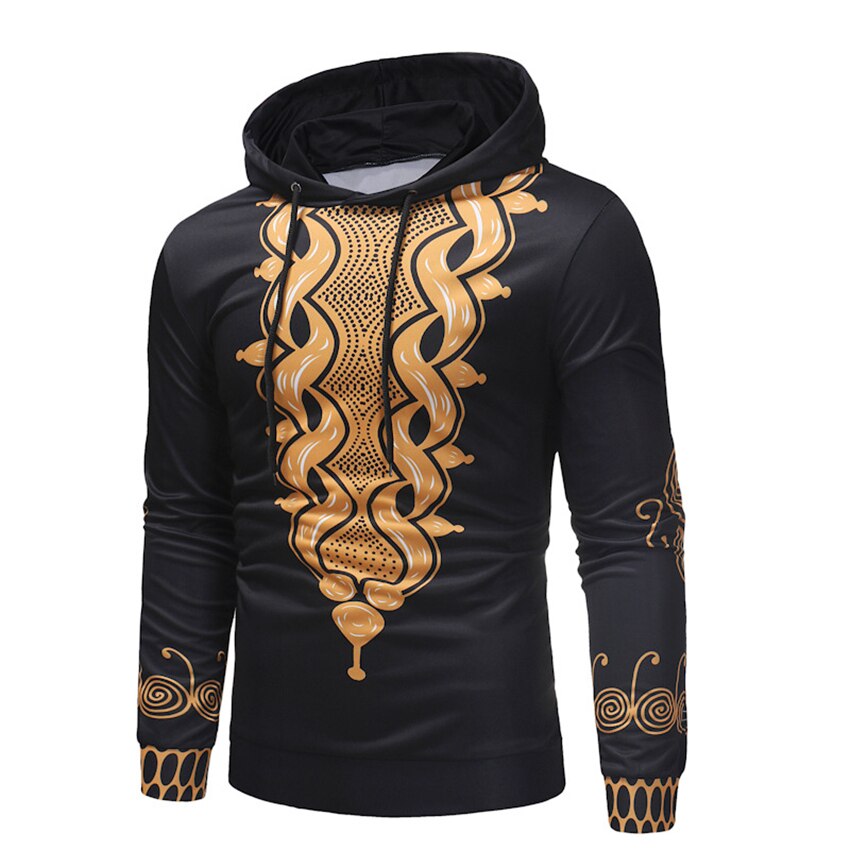 nouvelles robes africaines pour hommes imprimer riche Bazin longue sweat à capuche et manches longues hommes afrique hauts à la M-3XL Dashiki vêtements